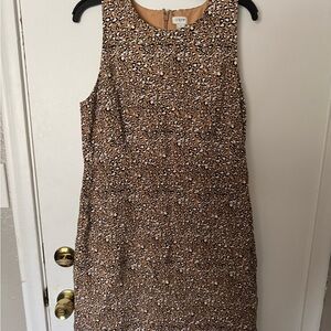 Loft Brown Leopard Print Women's Dress